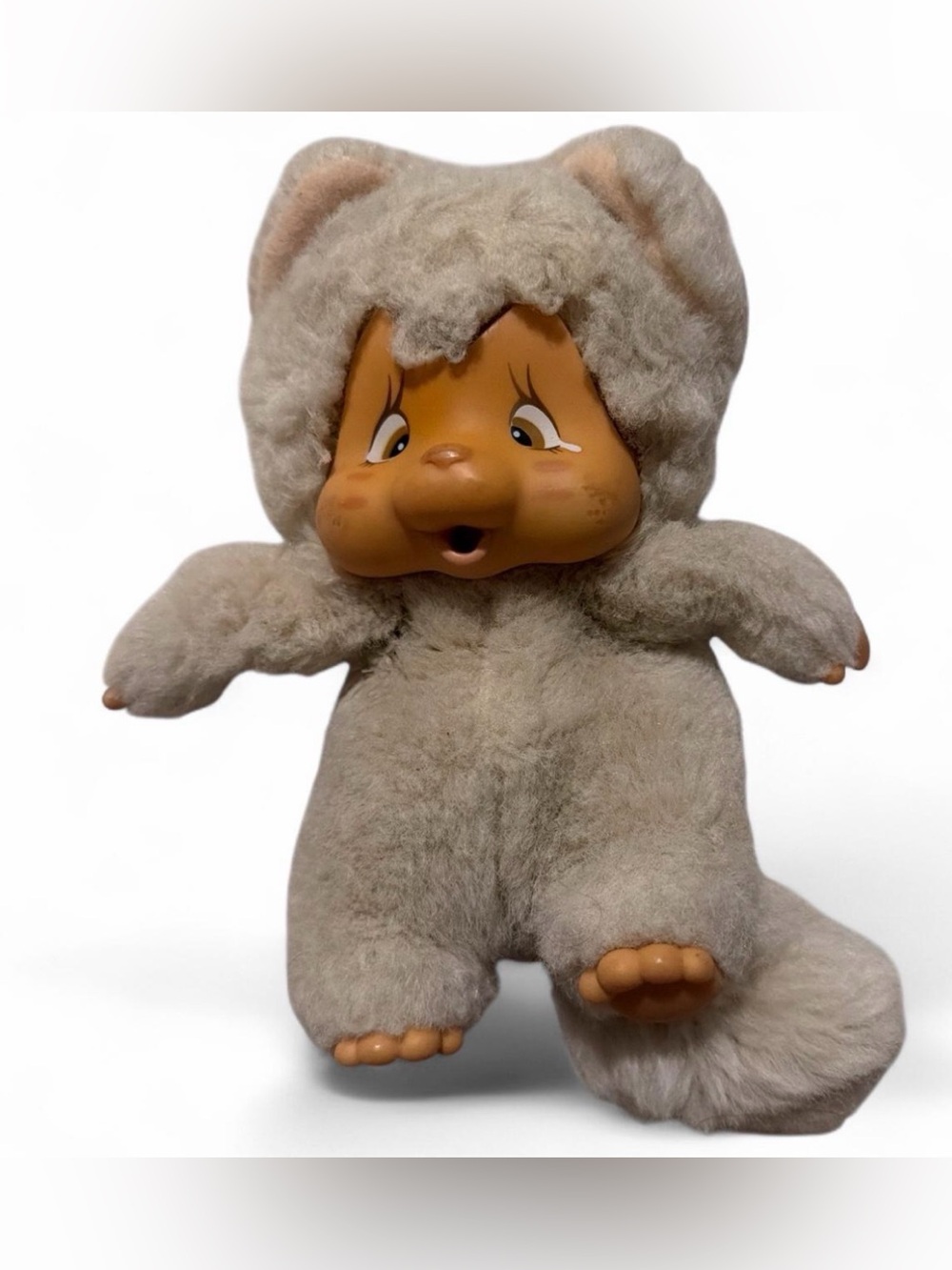 Vintage Nyamy Peppi Kitty Cat 7” 1979 (Monchhichi, Washino) - Rare